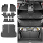 powoq 7 Seats Floor Mats Compatible with 2013-2020 Nissan Pathfinder Cargo Mat 13 JX35 Floor Liner 14-20 QX60 Replacement for 2013-2020 Pathfinder Accessories (Trunk Mat with Backrest Mat+Floor Mats) - size: Compatible with Pathfinder/QX60 | 13-20
