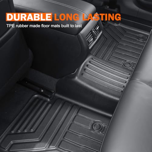 KUST Floor Mats Set for 2022-2026 Hyundai Tucson Gas (Not for Hybrid or PHEV), All Weather Floor Liners & Rear Trunk Cargo Mat for Tucson Accessories, TPE Rubber Raised Edge, 4pcs - style: For │ Tucson 2022-2026 │ Full Set