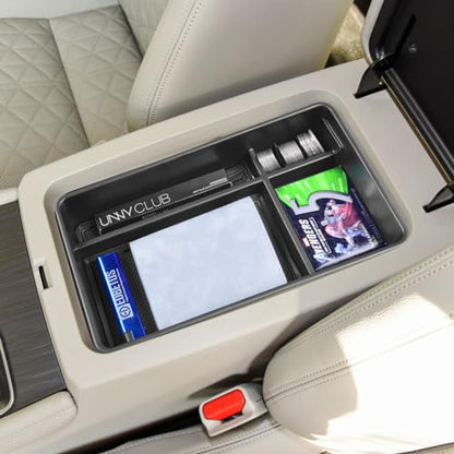 Altima Center Console Organizer Compatible with 2019-2023 2024 2025 2026 Nissan Altima Accessories S/SV/SR/SL/Platinum, ABS Plastic Armrest Box Insert Tray Armrest Storage Box, Black