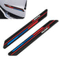 2 PCS Car Door Scratch Protector Trim, PVC Black Sport Style Car Bumper Protector Stickers, Self-Adhesive Angled Fold Body Containment Strip, Universal for Most Cars