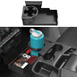 Metal Jump Seat Front Hanging Organizer Box with Cup Holder Compatible with 2019-2026 Chevy Silverado/GMC Sierra 1500 and 2020-2026 Chevrolet Silverado/Sierra 2500HD 3500HD Center Console