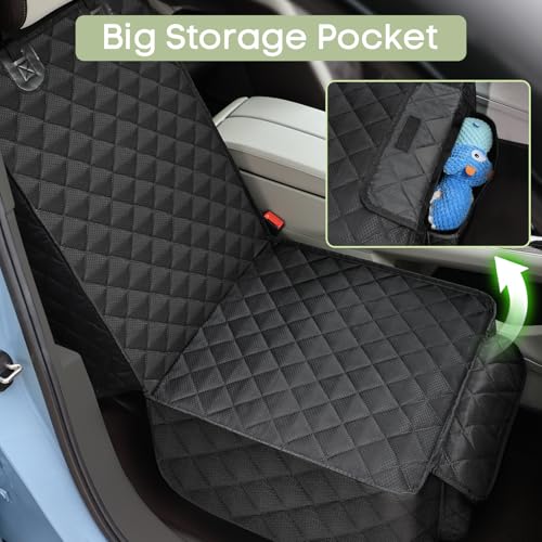 Dog Car Seat Cover, 2 Pack Waterproof Pet Front Seat Car Cover, Full Protection Dog Seat Protector with Side Flaps, Universal Size for Cars, Trucks, SUVs - size: 2 Pack