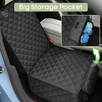 Dog Car Seat Cover, 2 Pack Waterproof Pet Front Seat Car Cover, Full Protection Dog Seat Protector with Side Flaps, Universal Size for Cars, Trucks, SUVs - size: 2 Pack