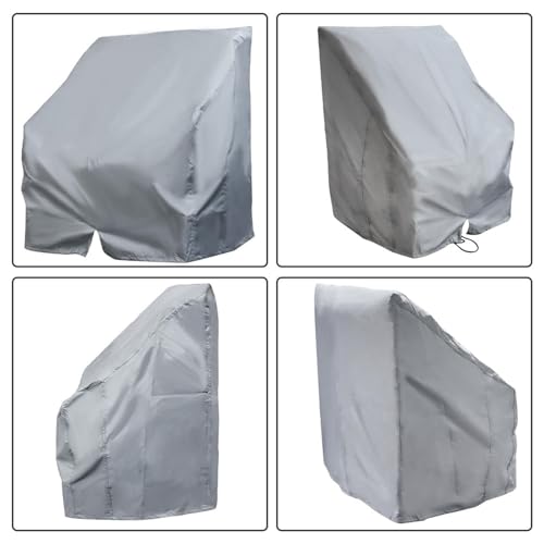 WFLNHB Boat Center Console Cover Heavy Duty 600D Replacement for Carolina Skiff Boston Whaler Excel Bay Pro Wellcraft-Grey