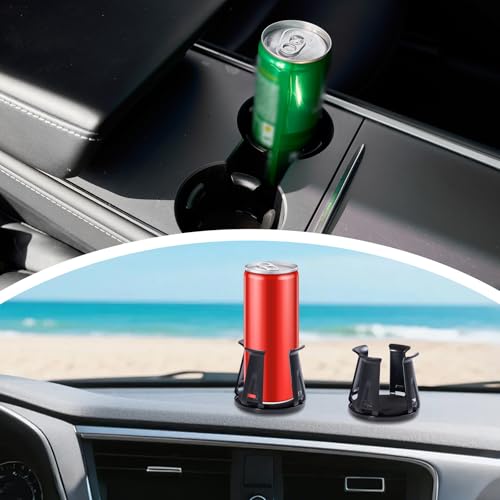 2PCS Cup Holder Inserts for Car, Adjustable Automotive Cups Holders Expander Accessories for Sedan,Truck, SUV (Black)