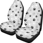 Pehede Car Seat Cover Dog Paw Print Front for Cars, Easy to Install Cover Set, Accessories Auto Trucks Van SUV,2 Packs - color: Multi09