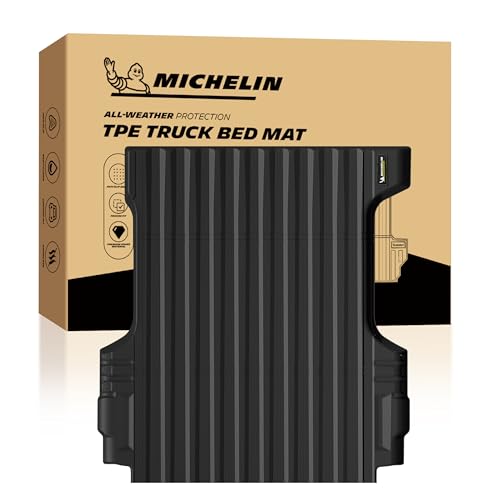 MICHELIN Truck Bed Mat for 2015-2022 Chevy Colorado/GMC Canyon 5 FT / 61.7" Only, All-Weather Truck Bed Liner, Custom Fit, Durable TPE Bedliner, Non-Slip - size: 2) Colorado/Canyon | 15-22 | 5 FT