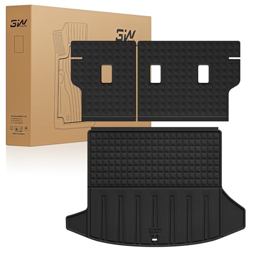 3W Seat Back Mats & Cargo Liner for 2025 2026 Chevrolet Chevy Equinox/GMC Terrain (Not for Equinox EV), All Weather TPE Custom Fit Floor Mats, Car Mats Full Set for Equinox/Terrain - size: Chevy Equinox 2025-2026 Backrest & Cargo Mat