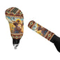 Highland Cow Auto Handbrake Cover & Shift Gear Cover Southwest Aztec Sunflower 2Pcs Set Car Accessories for Men Women Universal Fit - color: Highland Cow Southwest Aztec Sunflower
