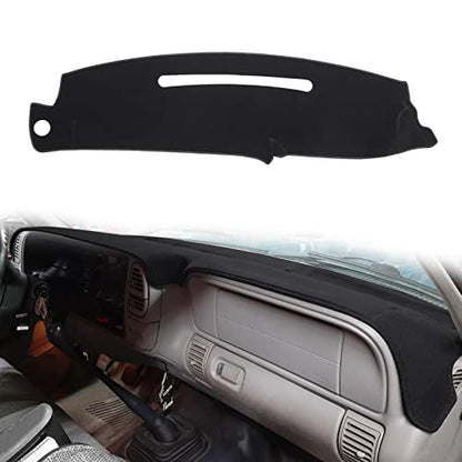 Dashboard Cover Dash Cover Mat Pad Compatible with 1997-2000 Chevy Chevrolet/GMC C1500 C2500 C3500 K1500 K2500 K3500, 1997-1999 GMC Yukon/Chevy Tahoe/Suburban(Black) - color: Black