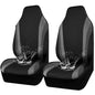 CAR PASS AquaShield Neoprene Waterproof Car Seat Covers for Front Seats Only, High Back Bucket Seat Cover,Airbag Compatible,Line Rider Seat Covers Universal Fit for Truck Van SUV (Black and Gray) - color: Black and Gray