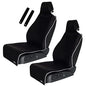Gorla Gear 2 Pack Black Premium Universal Fit Waterproof Stain Resistant Car Seat Cover Neoprene Non-Slip Bucket Seat Dog Sweat Proof Protector Save Your Leather Cloth Seats Automotive Van Truck SUV - color: 2 Pack Black
