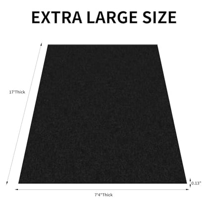 AAIN Oil Spill Mat (17' x 7'4"), Garage Floor Mat, Absorbent Oil Pad, Premium Maintenance Mat, Waterproof, Protect Garage Surface from Spill & Stain, Reusable, Washable, Durable, Black - style: 17' x 7'4"