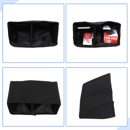 Aunginsy Center Console Glove Box Divider Organizer Compatible with Ford Maverick 2022-2025 Passenger Side Glove Divider Box Storage Bag Compartment Partition Insert Tray Secondary Storage Accessories