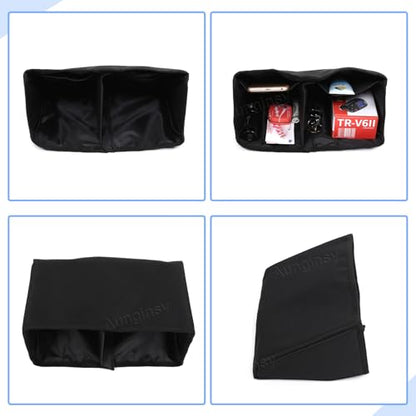 Aunginsy Center Console Glove Box Divider Organizer Compatible with Ford Maverick 2022-2025 Passenger Side Glove Divider Box Storage Bag Compartment Partition Insert Tray Secondary Storage Accessories
