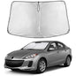 EcoNour Windshield Sunshade Compatible for Mazda 3 2010-2011 2012 2013, Sun Visor for Front Windshield & Window Sun Shade Cover, UV Heat Blocker & Protector, Car Accessories - size: For Mazda 3 (2010-2013)