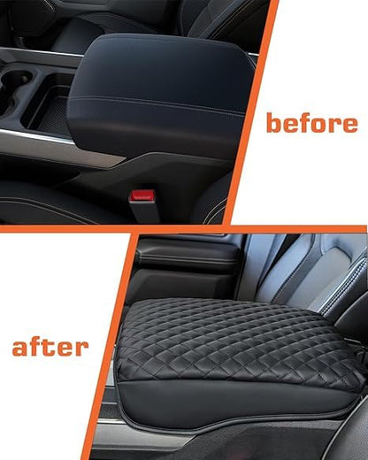 Center Console Cover for 2019-2026 Chevy Silverado 1500 Center Console Cover/GMC Sierra 1500/Tahoe/Suburban/Yukon Arm Rest Cover, Anti-Scratch for 2026 Chevy Silverado 1500 Accessories