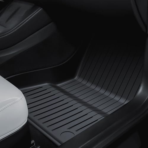 Tesla Model 3 Highland 2024 2026 Floor Mats Set, Custom Fit All Weather TPE Car Mats with Front & Rear Floor Liners, Trunk Cargo Liner & Rear Storage Mats, 6PCS Model 3 Accessories - size: Floor Mats for 2024-2026 Model 3 Highland| 6PCS