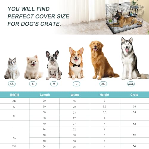 Explore Land Waterproof Dog Bed Cover Machine Washable Fluffy Dog Bed Replacement Cover for 42 Inch Crate, 40Lx27Wx4H inch, Gray - color: Gray with Softer Fluffy, size: 40”Lx27”Wx4”H