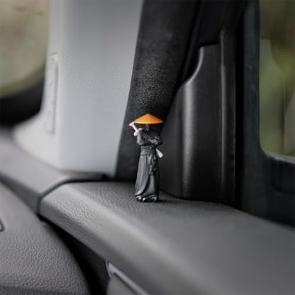 Car Dashboard Decorative Figurines, 3-Piece Martial Arts Swordsman Set, Desktop Computer Monitor Ornaments (3 Pcs Swordsman)