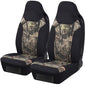 Mossy Oak High Back Camo Seat Covers, Airbag Compatible, Large Size to Fit Truck Seats - Made with Cotton & Suede Fabric - Official Licensed Product - size: Cotton & Suede Camo High Back Front Truck