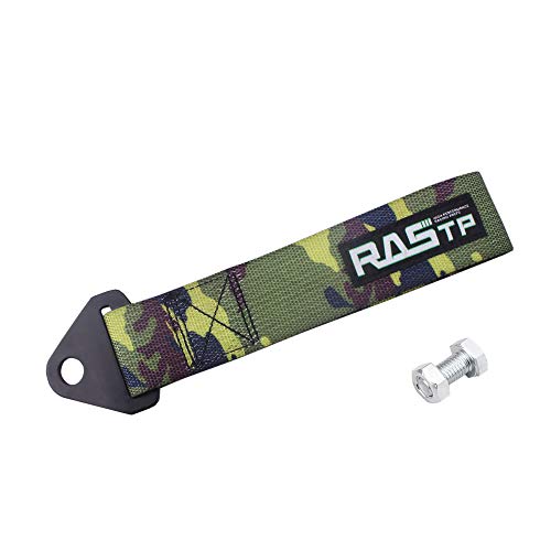 RASTP High Strength Racing Tow Strap, Tow Hook Fit for Front or Rear Front Bumper Decorative Trailer Belt (Camouflage) - color: Camouflage