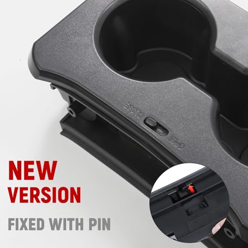 Mabett Upgrade Removable Rear Dual Cup Holder for Ford Bronco 2021 2022 2023 2024 2/4 Door Bronco Accessories（Not for 2025