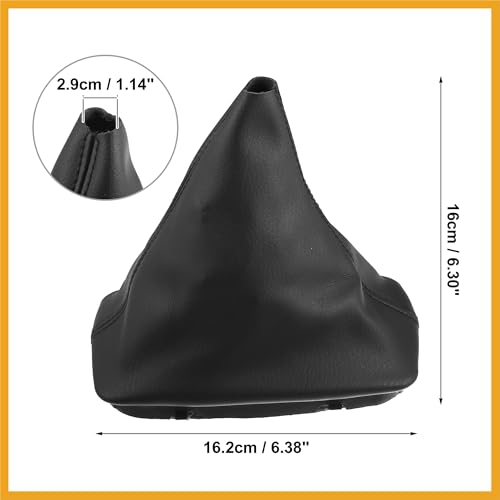 Car Shift Boot Cover Gear Shift Knob Handbrake Gaiter Boot PU Leather for Mercedes-Benz C-Class W204 2008-2013 Replacement