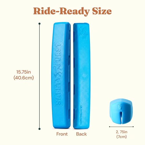 Whiffie Cushion™ - Patented Dog Car Window Chin Rest - Premium XL EXTRALIGHT® Foam, Universal Fit, Waterproof & Easy-Clean - Handcrafted in Canada - 15.5", Baja Blue - color: Baja Blue, size: 1x Pack