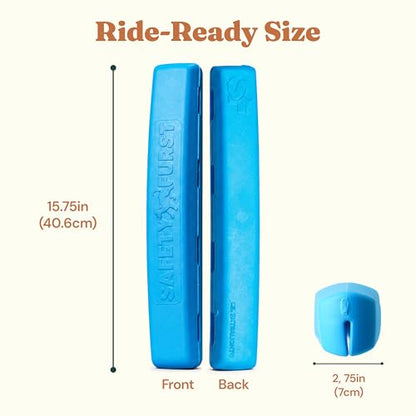 Whiffie Cushion™ - Patented Dog Car Window Chin Rest - Premium XL EXTRALIGHT® Foam, Universal Fit, Waterproof & Easy-Clean - Handcrafted in Canada - 15.5", Baja Blue - color: Baja Blue, size: 1x Pack
