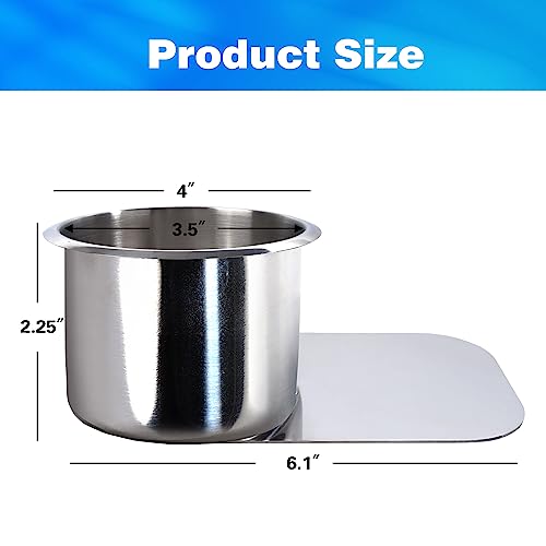 GSE Games & Sports Expert Stainless Steel Cup Holder, Drop-in Cup Holder for Casino Poker Tables, Work Desks, Boats, RVs, Cards & Trucks (Slide Under) - color: Jumbo, style: 50-Pack