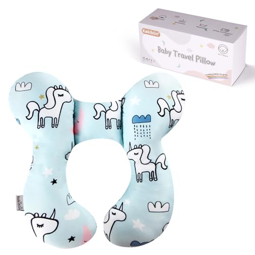 KAKIBLIN Baby Neck Pillow, Baby Support Pillow,Upgraded Neck Pillows for Car Seat,Head and Neck Support Pillow for Car Seat, Stroller, Pushchair(Unicorn) - color: Unicorn