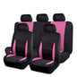 Flying Banner Car Seat Covers Front Seats Rear Bench Polyester car seat Protectors Easy installations Rear Bench Split Classic Man Lady Truck - color: Black Pink