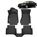 FREEMOTOR802 Compatible with 2012-2018 Audi A6 A7 A6 Quattro A7 Quattro RS7 S6 S7 Floor Mats, Black 3D Molded Carpets Liner 1st 2nd Row 3PC TPE Thermo Plastic Elastomer All Weather Protector - size: For Audi A6 A7 RS7 S6 S7 2012-2018