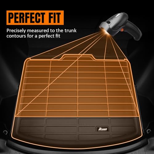 Trunk Mat Rear Cargo Liner, Compatible with 2016-2025 BMW X1 F48 U11, 3D TPE All Weather Protection Cargo Trunk Tray, Black