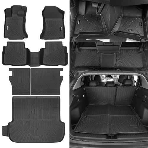 Floor Mats for Subaru Outback 2020-2025, Trunk Mat and Backrest Mat All Weather TPE Protector for Subaru Outback Accessories - size: 18)Outback|2020-2025