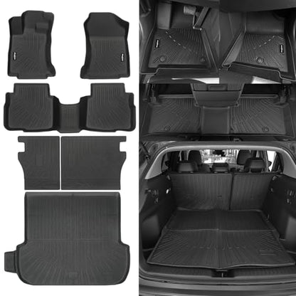 Floor Mats for Subaru Outback 2020-2025, Trunk Mat and Backrest Mat All Weather TPE Protector for Subaru Outback Accessories - size: 18)Outback|2020-2025