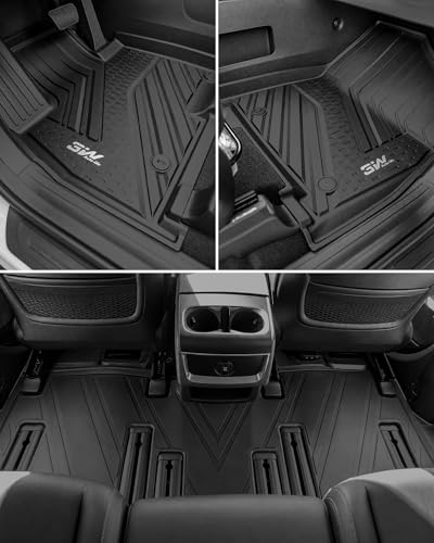 3W Floor Mats & Seatback Mats & Cargo Liner for Kia Carnival Hybrid 2025 2026（Only Fit 8 Seats）,Custom Fit All Weather TPE Full Set Floor Liner Trunk Mat with Backrest Mats Accessoires, Black - size: 1.For Kia Carnival | 25-26 | Full Set