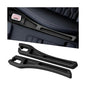 Car Seat Gap Filler, 2PCS Crevice Blocker Stopper Between Vehicle Seat Console, No Drop Automotive Fill Crevice Guard Interior Accessories, Universal for SUV Truck Sedan (Black) - color: Black