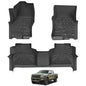 KARPAL Floor Mats for Nissan Frontier 2022-2025 2026 (Crew Cab), with 2nd Row Under-Seat Storage(Not with Under Seat Speaker), TPE Rubber All Weather Protection Floor Liners Accessories Car Mats - style: 2022-2026 | For Nissan Frontier | 1st & 2nd Row