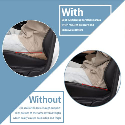 Car Seat Cushion, Memory Foam Seat Pad for Sciatica and Lower Back Pain Relief, Seat Cushion for Car Seat Driver (Beige) - color: Z-beige