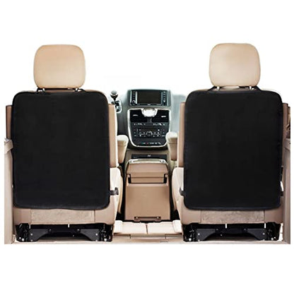 GRBVFDS 2 Pack X-Large Waterproof Kick Mats Backseat Protector, Durable Car Seat Back Protectors for Vehicles to Protect from Dirt, Mud & Scratches, Fits Most SUVs and Vans