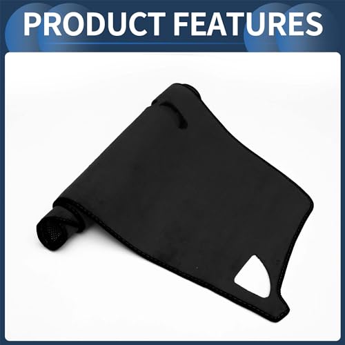 Dash Cover, Center Console Non-Slip Dashboard Carpet Mat for Mitsubishi Lancer EX 2008-2017 Flannel Black,1Pc