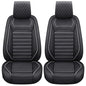 Aierxuan 2PCS Seat Covers Leather Cushions Universal Fit for Ford Chevy Subaru Acura Infiniti Benz Audi Highlander Camry Rav4 Tacoma Honda Jeep Hyundai Elantra (2PCS Front/Black-White A) - color: 2 Pcs Front/Black-White A