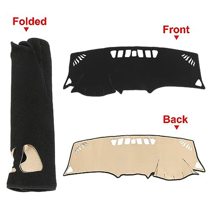 X AUTOHAUX Car Dashboard Cover Non-Slip Mat Carpet Polyester for Chevrolet Equinox 2017-2019