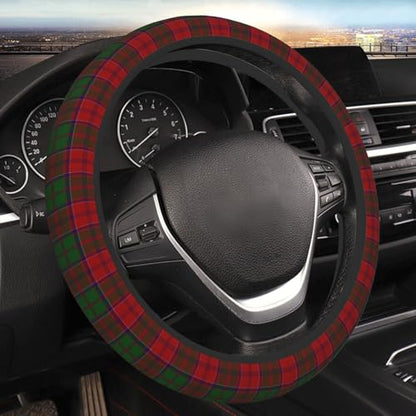 Thickened Elastic Steering Wheel Cover, Grant Clan Tartan Plaid Pattern Ultra, Soft, Breathable, Fit for Cars, SUVs, Trucks, Stylish Comfortable Grip - color: Grant Clan Tartan Plaid Pattern