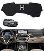 BIBLOZ Dash Cover for BMW X3 2018-2024 & BWM X4 2019-2025 Accessories Black Flannel Dashboard Cover Mat Car Dashboard UV Sun Protection(No HUD) - size: 2018-2024 X3