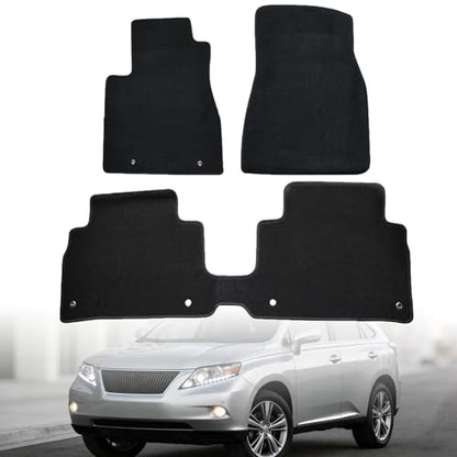 GXARTS 4PCS Car Floor Mats Carpet Full Set Fit for Lexus RX350 RX330 RX400h 2004 2005 2006 2007 2008 2009 | All-Weather, Velour | Waterproof ＆ Anti Sliding Backing