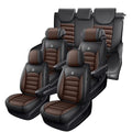 Car Seat Cover for Ascent Seat Covers for Cars 2004-2026,Leather Waterproof Car Seat Covers Full Set,All Weather Tech Car Seat Protector,7 Seats Black Coffee