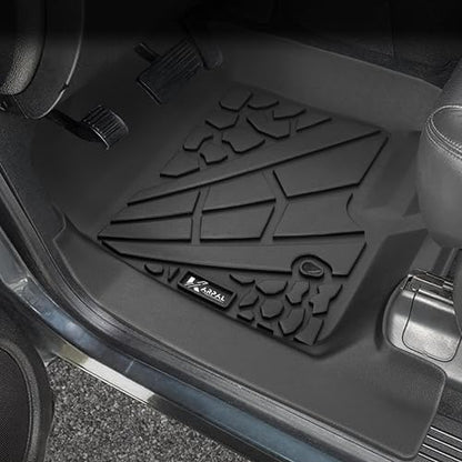 KARPAL Floor Mats for 2007-2014 Chevy Tahoe/Suburban/GMC Yukon/Yukon XL/Denali (No Hybrid Models), All-Weather TPE Custom Fit Floor Liners Car Accessories - style: 2007-2014 | For Chevy Tahoe| 1st & 2nd Row